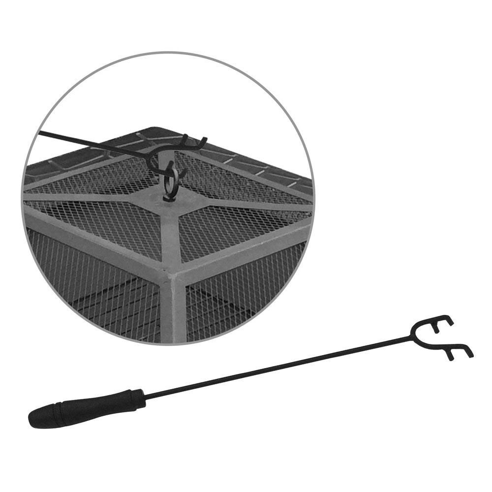 2-in-1 Fire Pit BBQ 81 x 81cm - Image 7