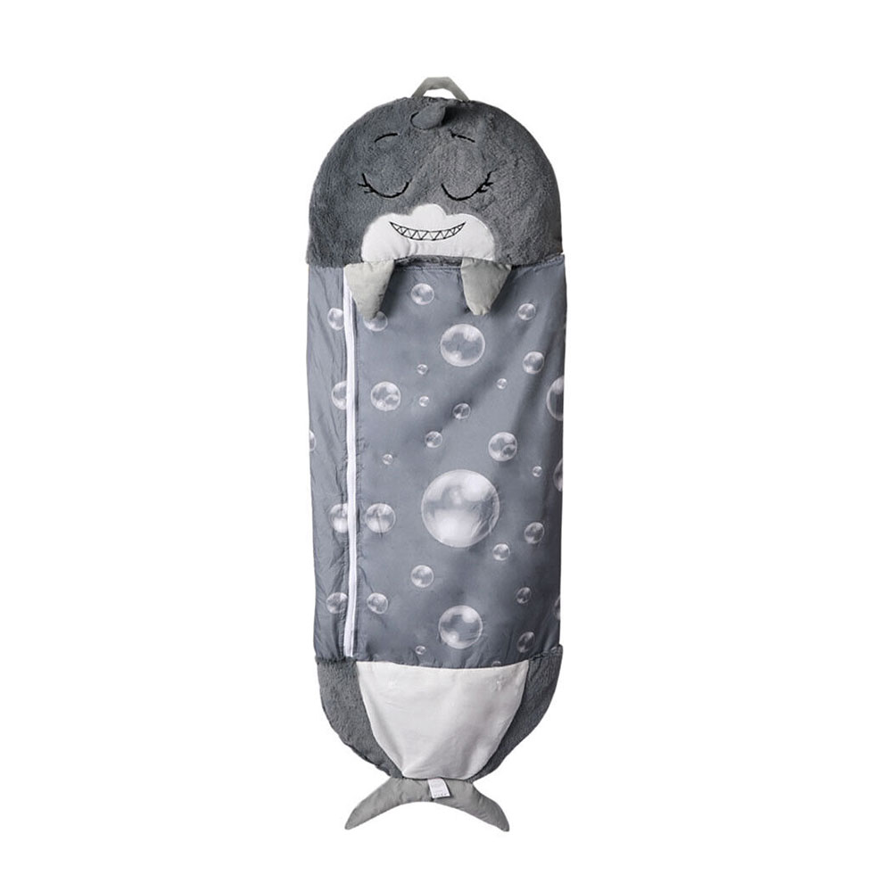 Childrens Sleeping Bag Shark Grey