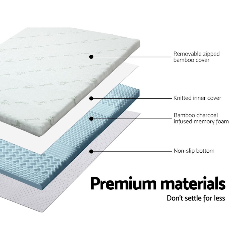 Cool Gel Memory Foam Mattress Topper Double - Image 4