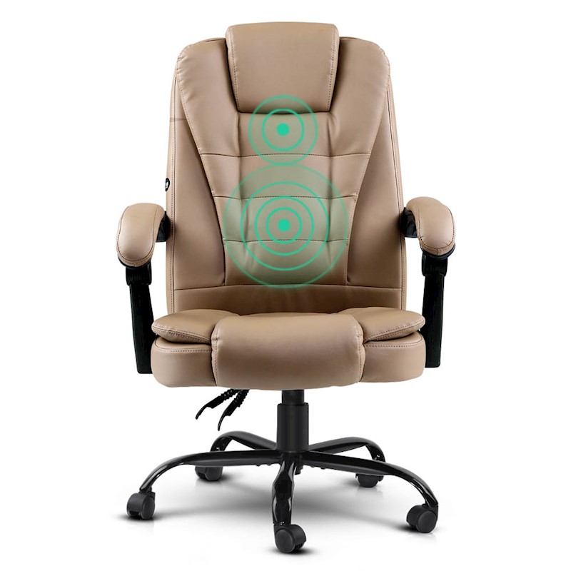 Executive Massage Office Chair Espresso - Image 2