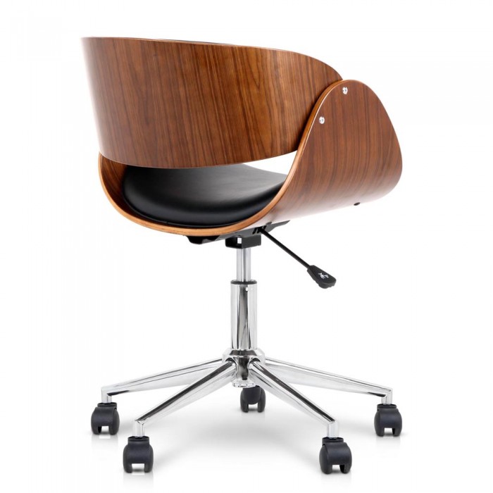 Executive Wooden Office Chair Black Model 2 - Image 4