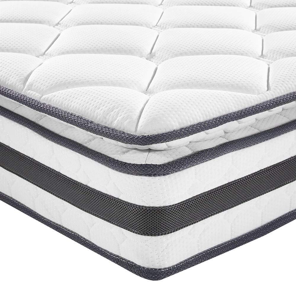 Mattress Pocket Spring Foam 21cm Medium Firm Euro Top - Image 4