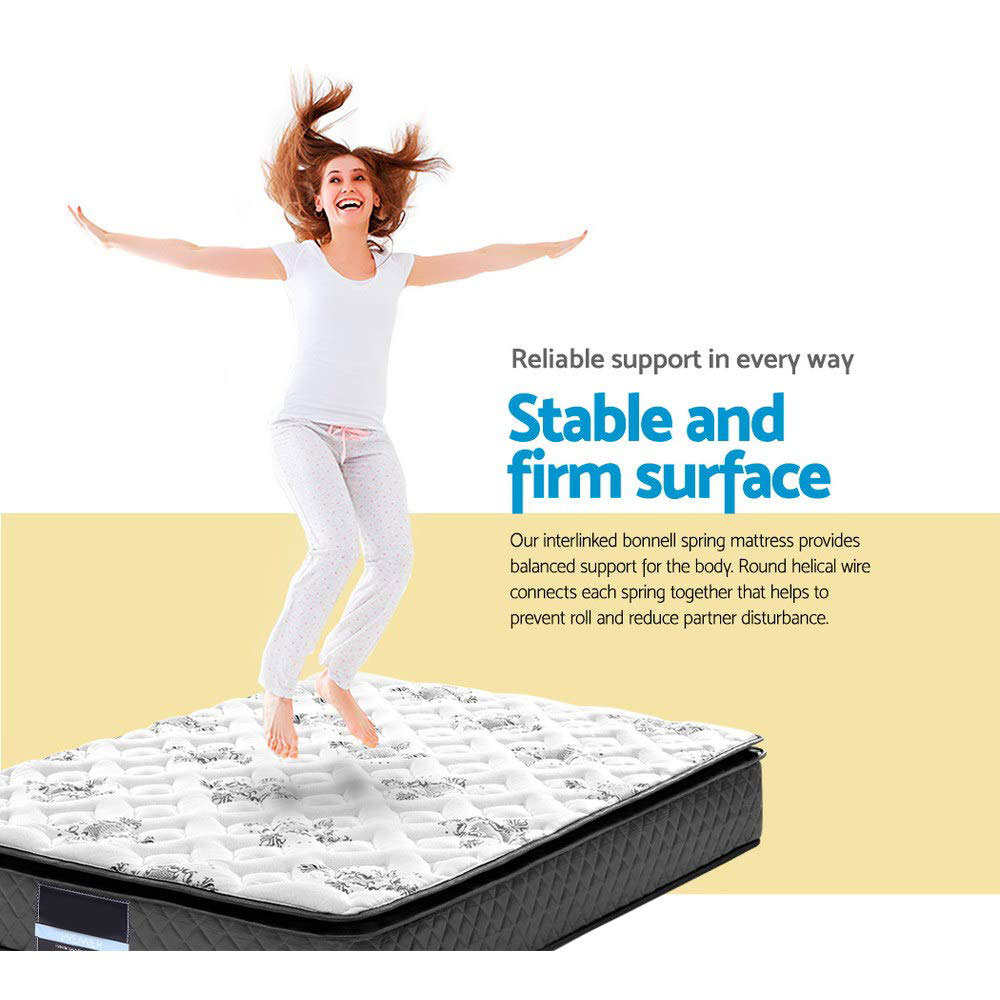 Mattress Pocket Spring Foam 24cm Medium Firm Euro Top - Image 6