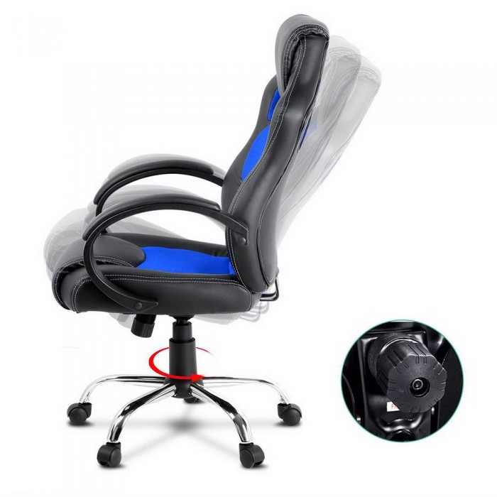 Racer Office Chair Maverick Black & Blue - Image 5