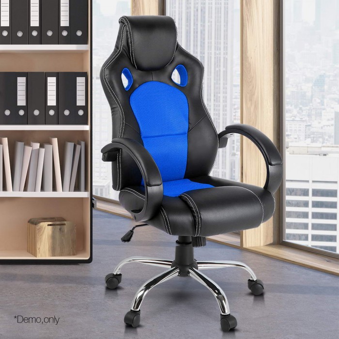 Racer Office Chair Maverick Black & Blue - Image 6