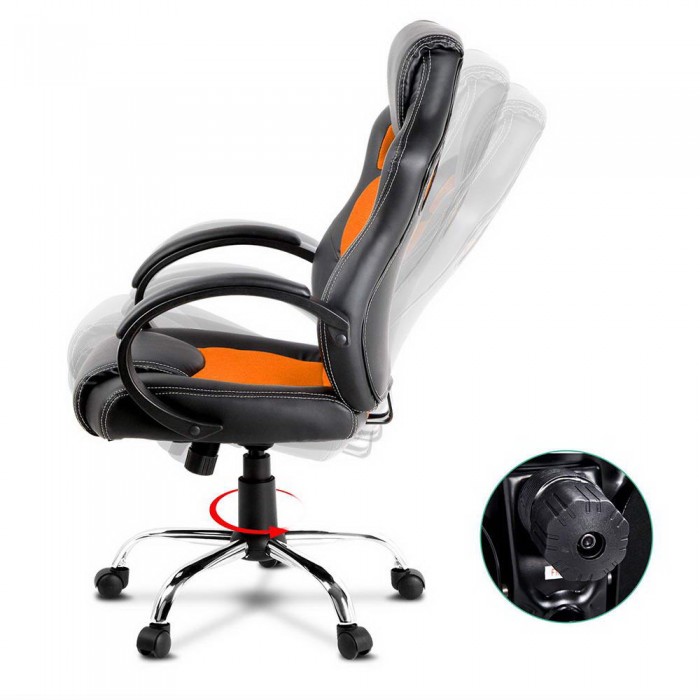 Racer Office Chair Maverick Black & Orange - Image 5