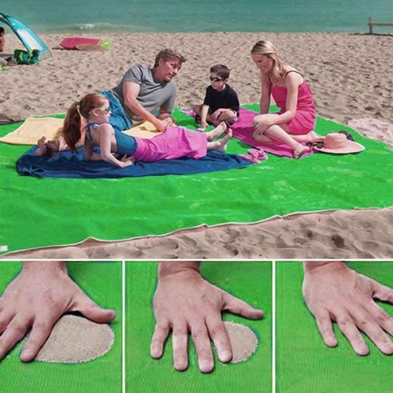 Sand Free Beach Mat Green - Image 3