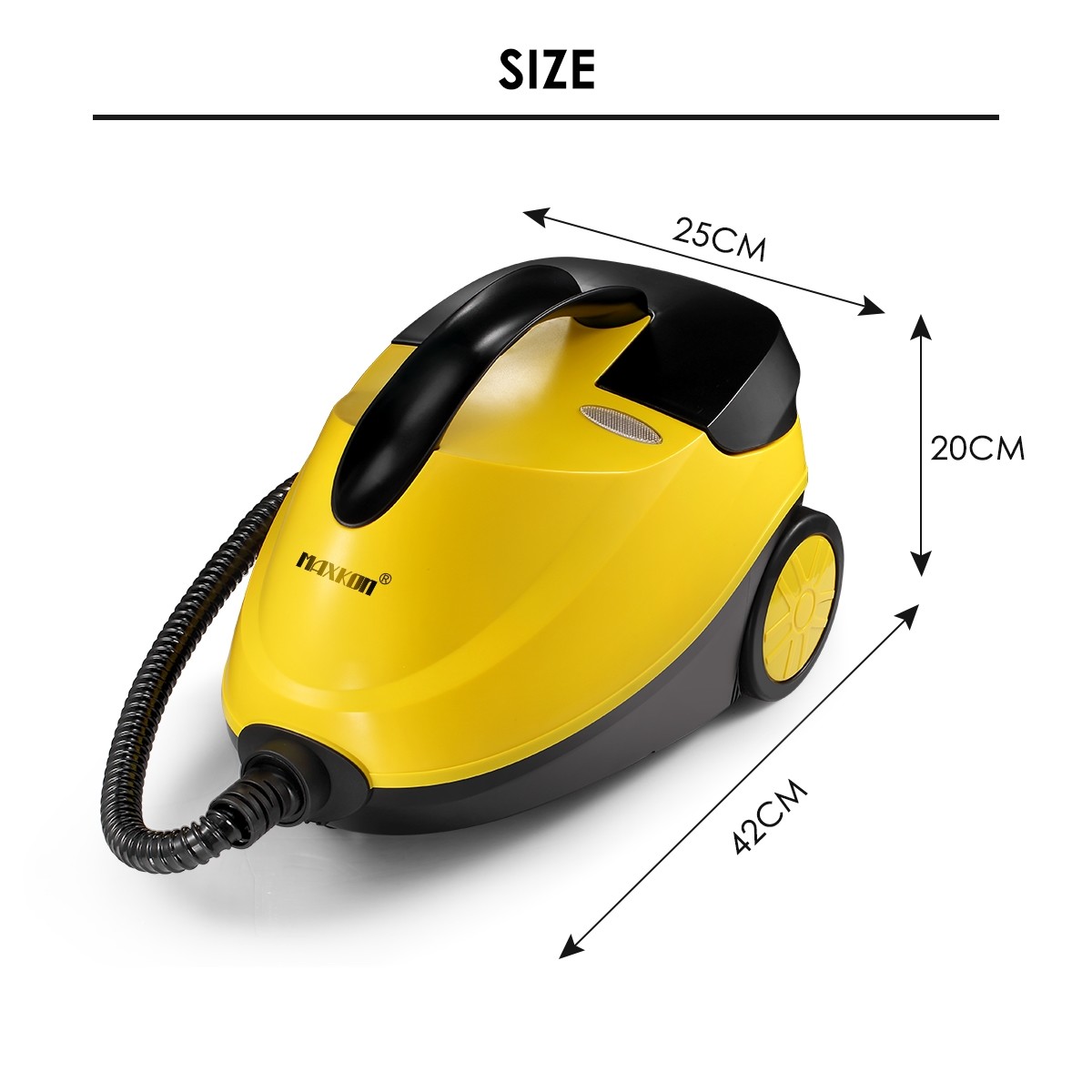 Steam Cleaner 2000W 3.4L 13 in 1 Yellow - Image 2