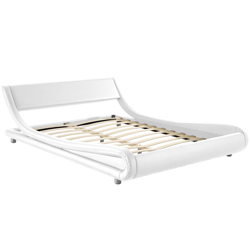 Leather Bed Frame Flio White - Image 2