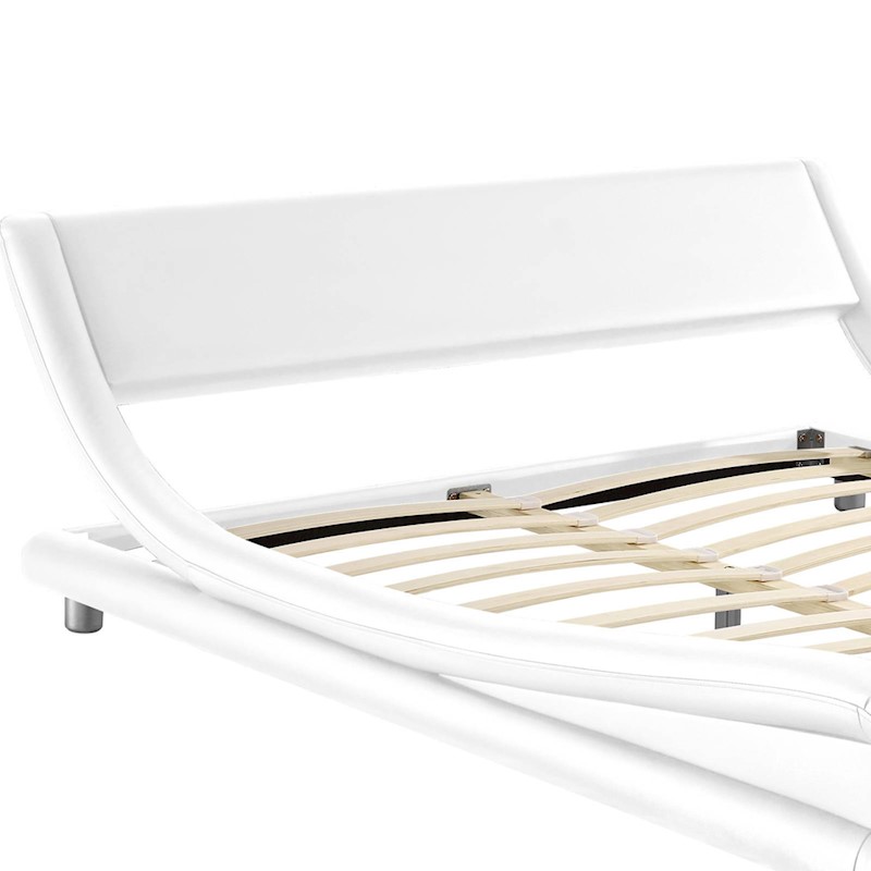 Leather Bed Frame Flio White - Image 4